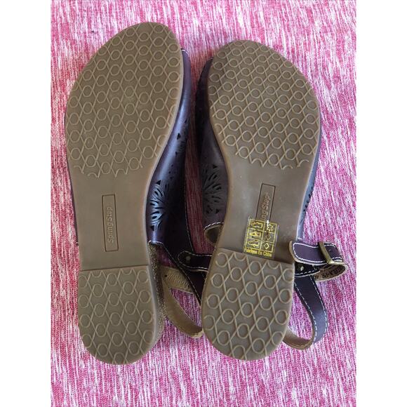 L'artiste Spring Purple Strappy Sandals Leather Shoes Flower EUR 40 / US 9.5 - Picture 7 of 9